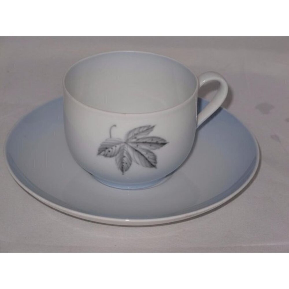 Bing & Grondahl Falling Leaves Teacup Cup &‎ Saucer Set B & G